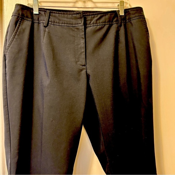 Talbots Heritage Pants Navy Blue Straight Leg Stretch Plus size 16 W Petite - Picture 7 of 16